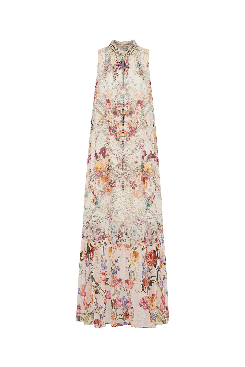 HIGH NECK KEYHOLE DRESS SEW IN LOVE