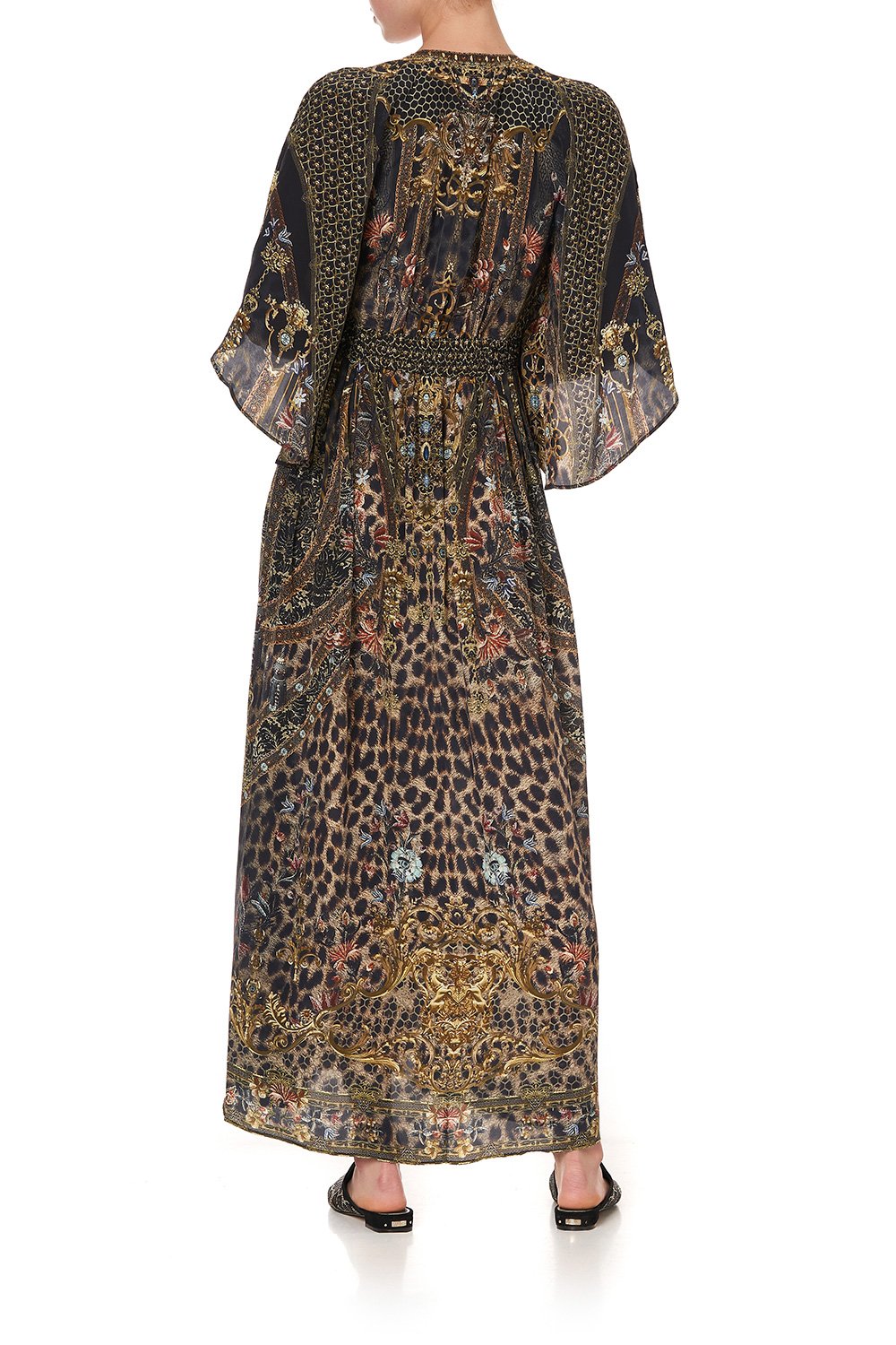 LONG DRESS WITH SMOCKED WAIST ABINGDON PALACE