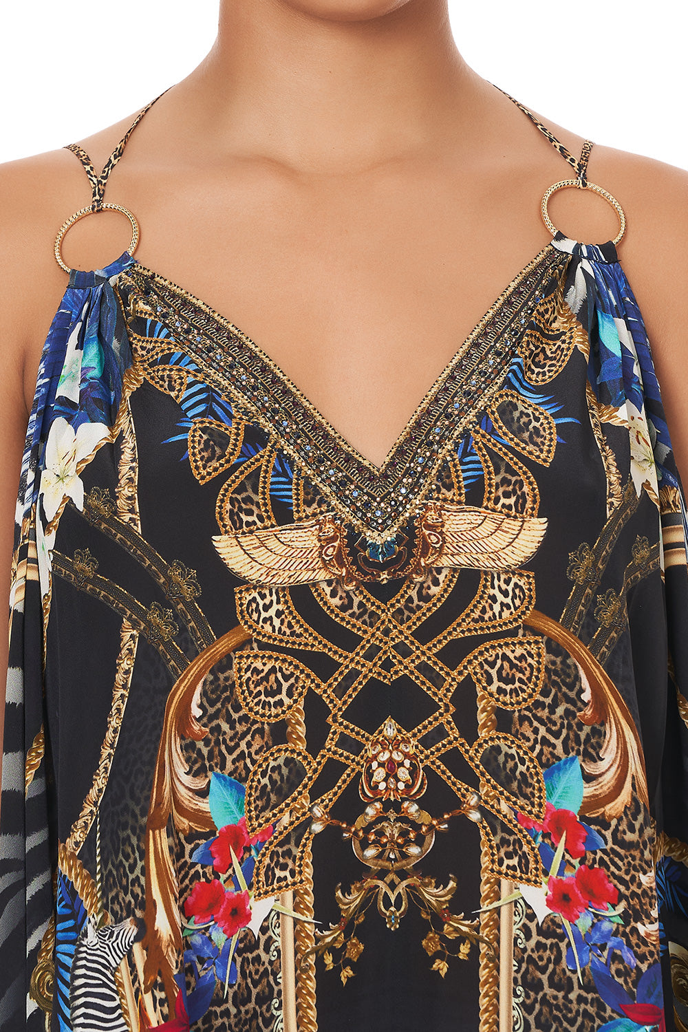 RING DETAIL STRAP DRESS RAINBOW ROOM