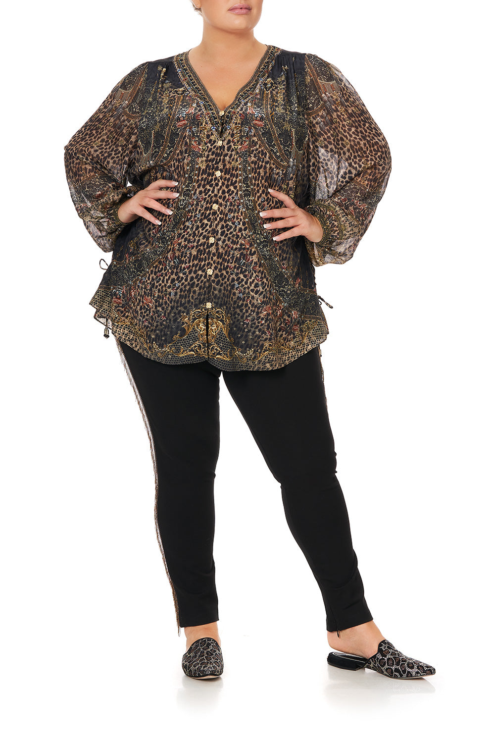 LACE UP SIDE BLOUSE ABINGDON PALACE