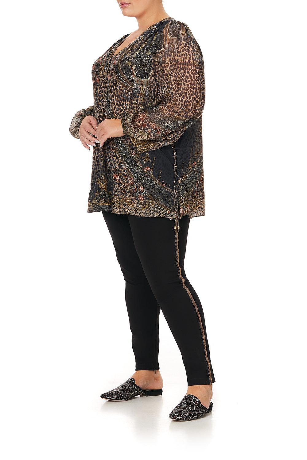 LACE UP SIDE BLOUSE ABINGDON PALACE