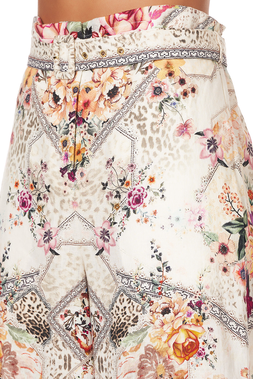 PAPERBAG WAIST WIDE LEG PANT SEW IN LOVE