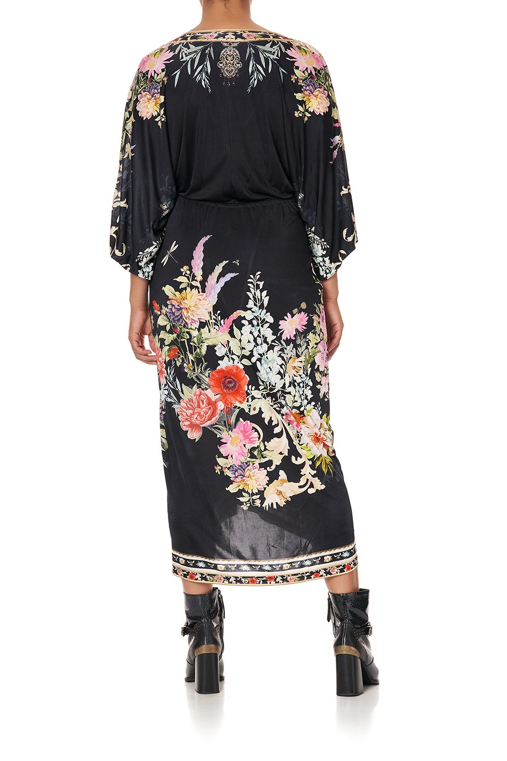 JERSEY TWIST SLEEVE DRESS HAMPTON HIVE