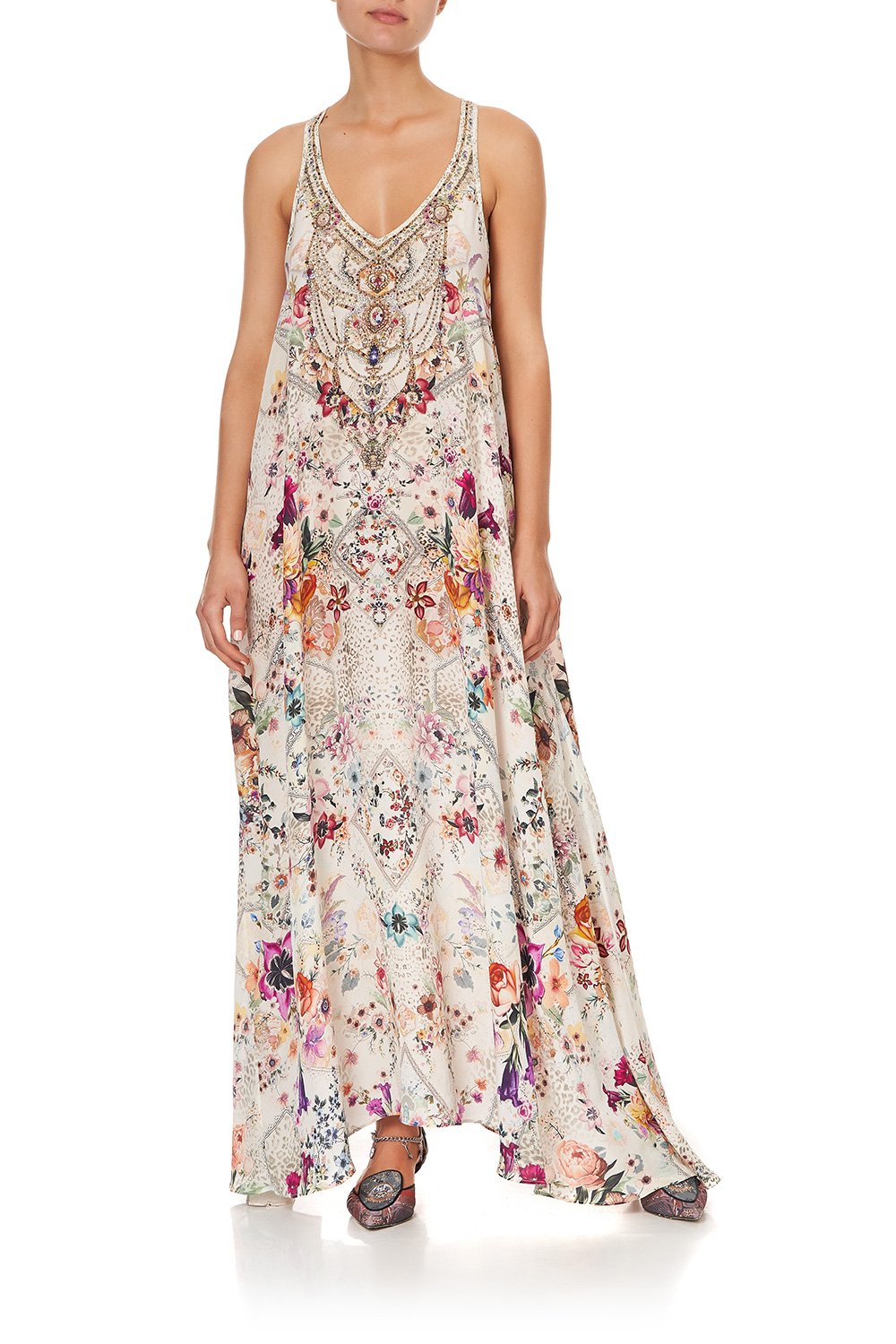 V NECK RACERBACK DRESS SEW IN LOVE