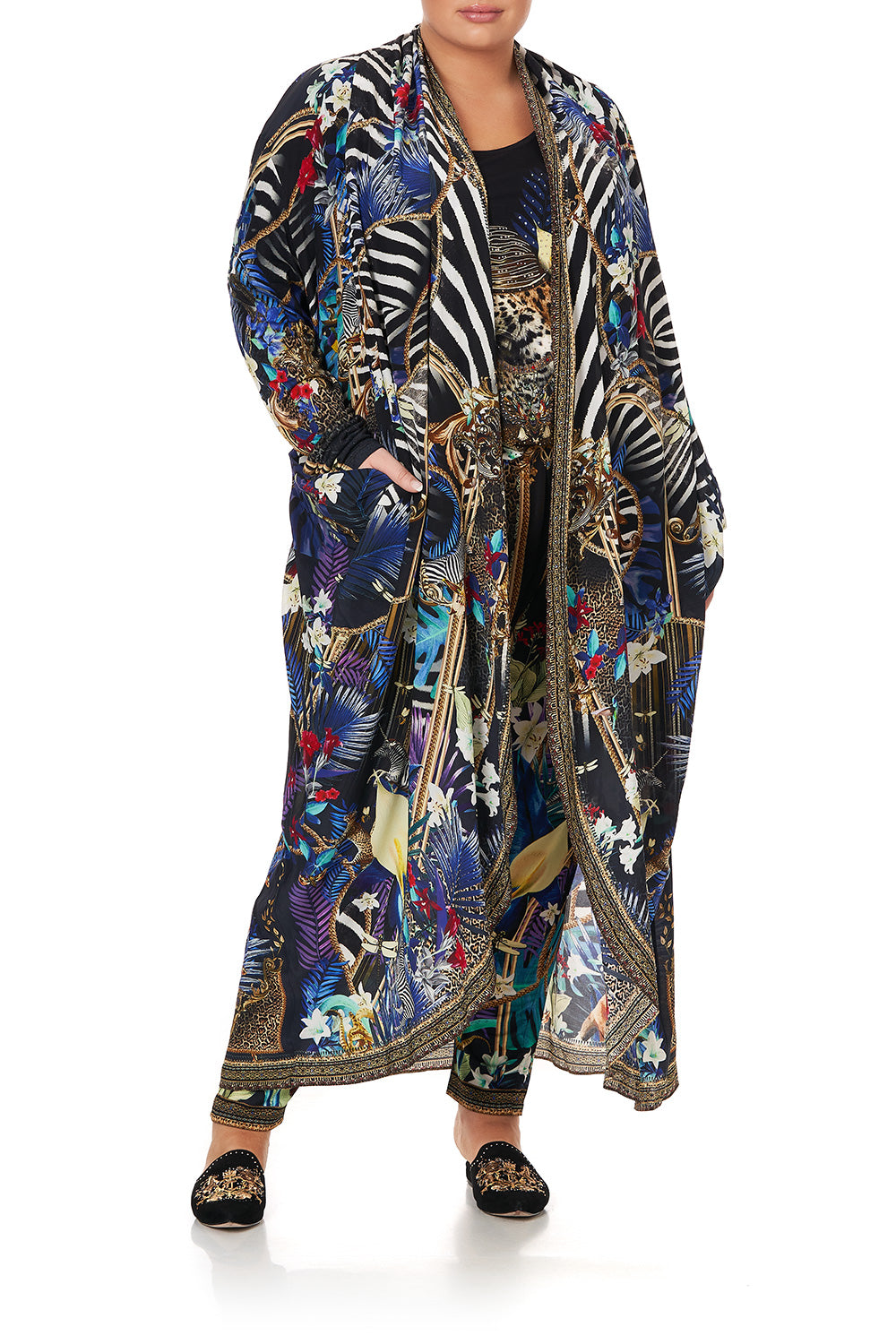 LONG CASUAL JACKET WITH POCKETS RAINBOW ROOM