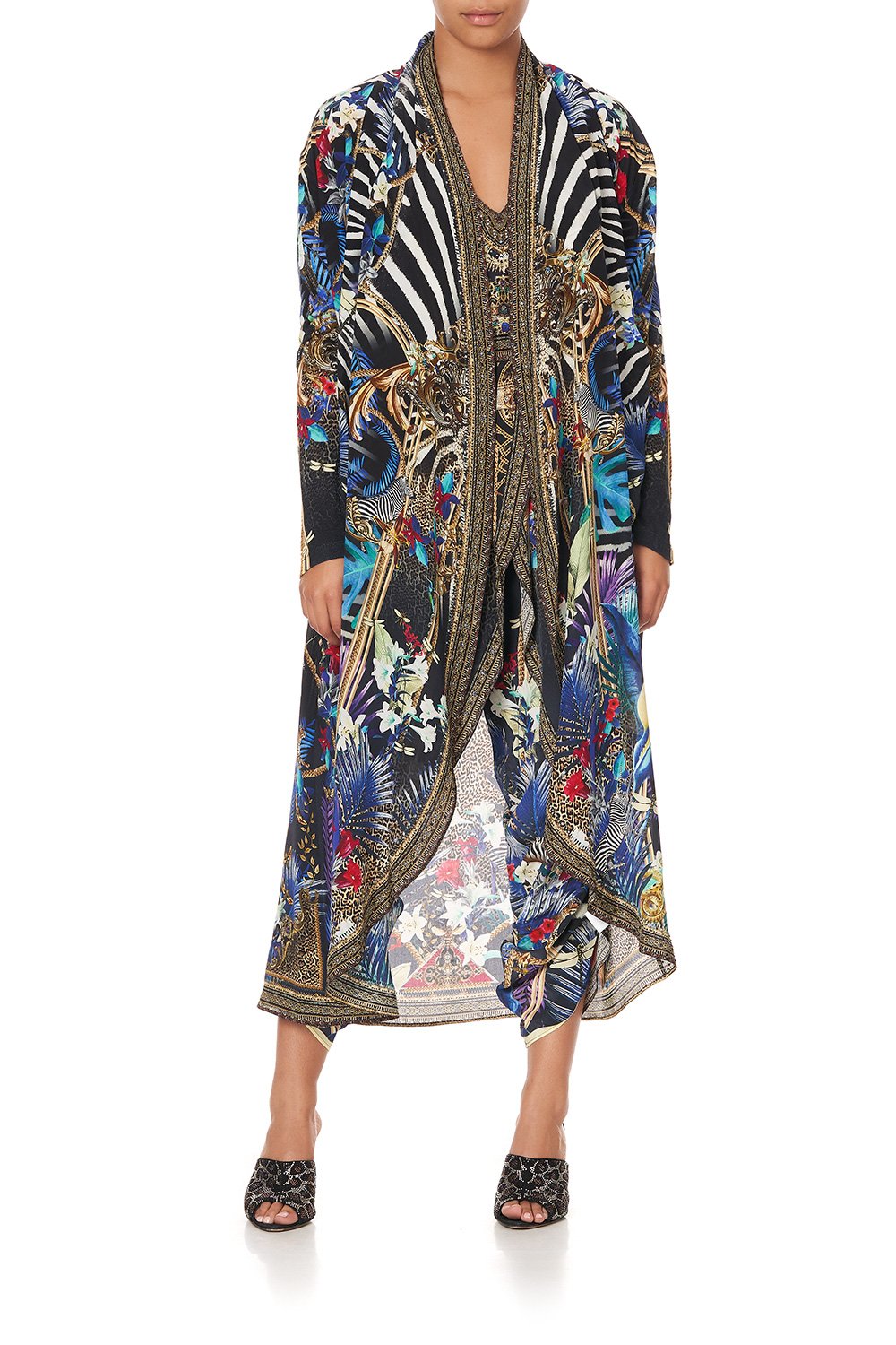 LONG CASUAL JACKET WITH POCKETS RAINBOW ROOM