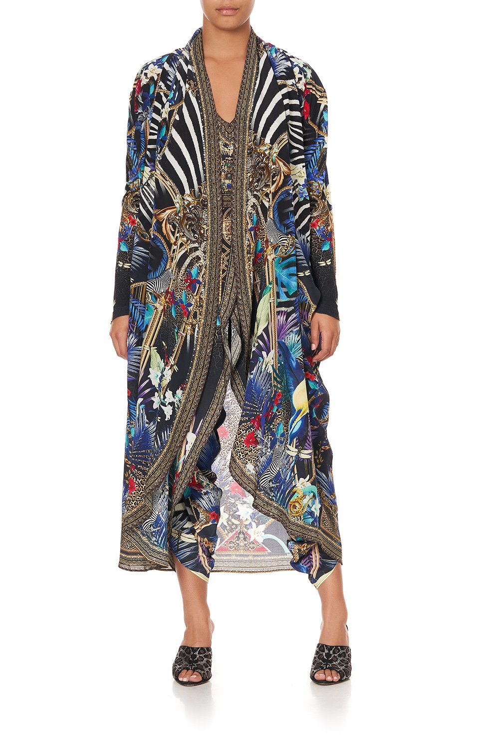 LONG CASUAL JACKET WITH POCKETS RAINBOW ROOM