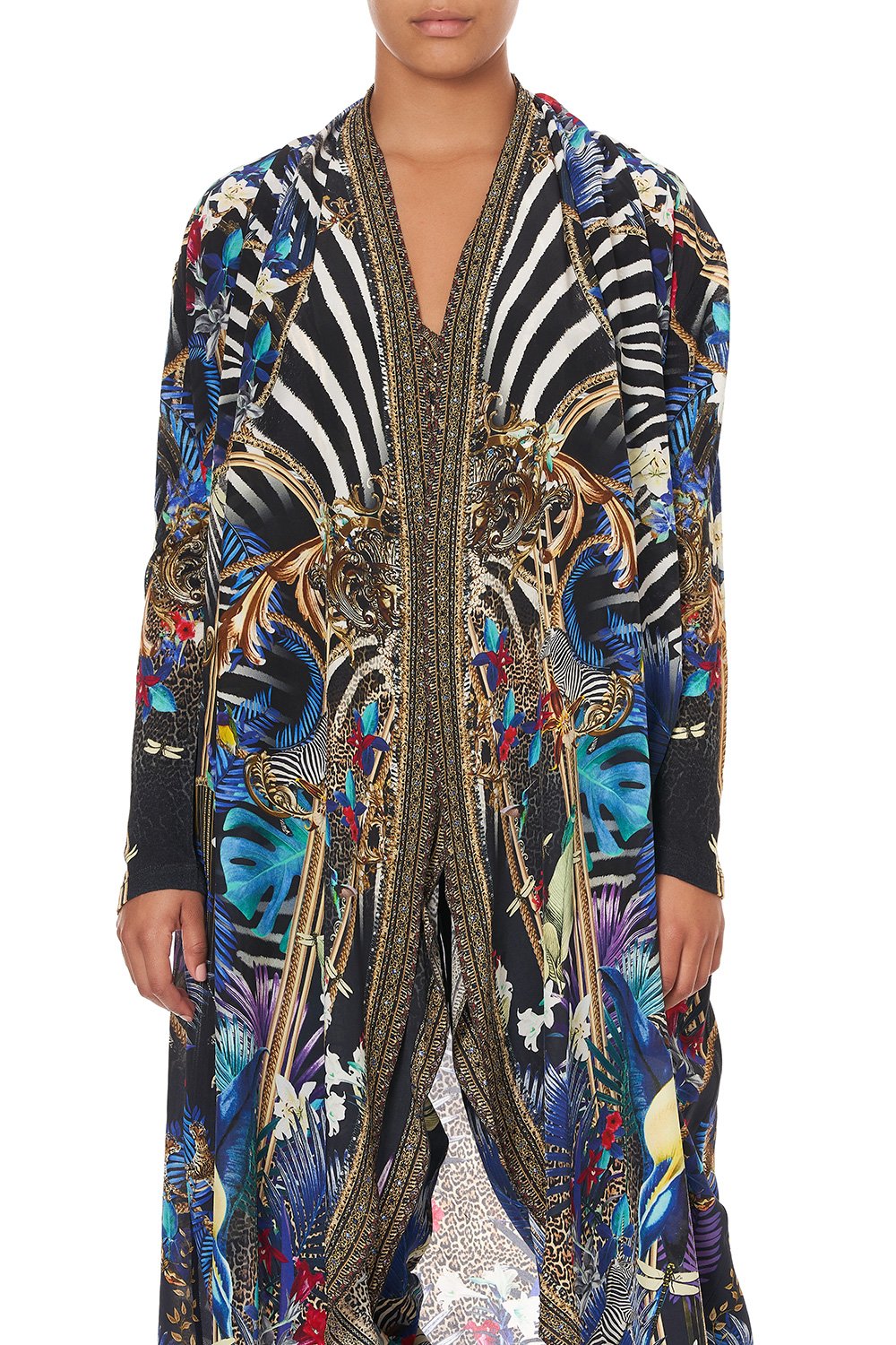 LONG CASUAL JACKET WITH POCKETS RAINBOW ROOM