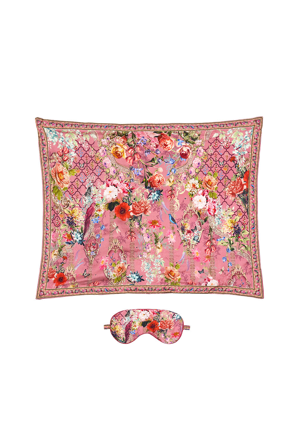 EYE MASK AND PILLOW SET PATCHWORK HEART