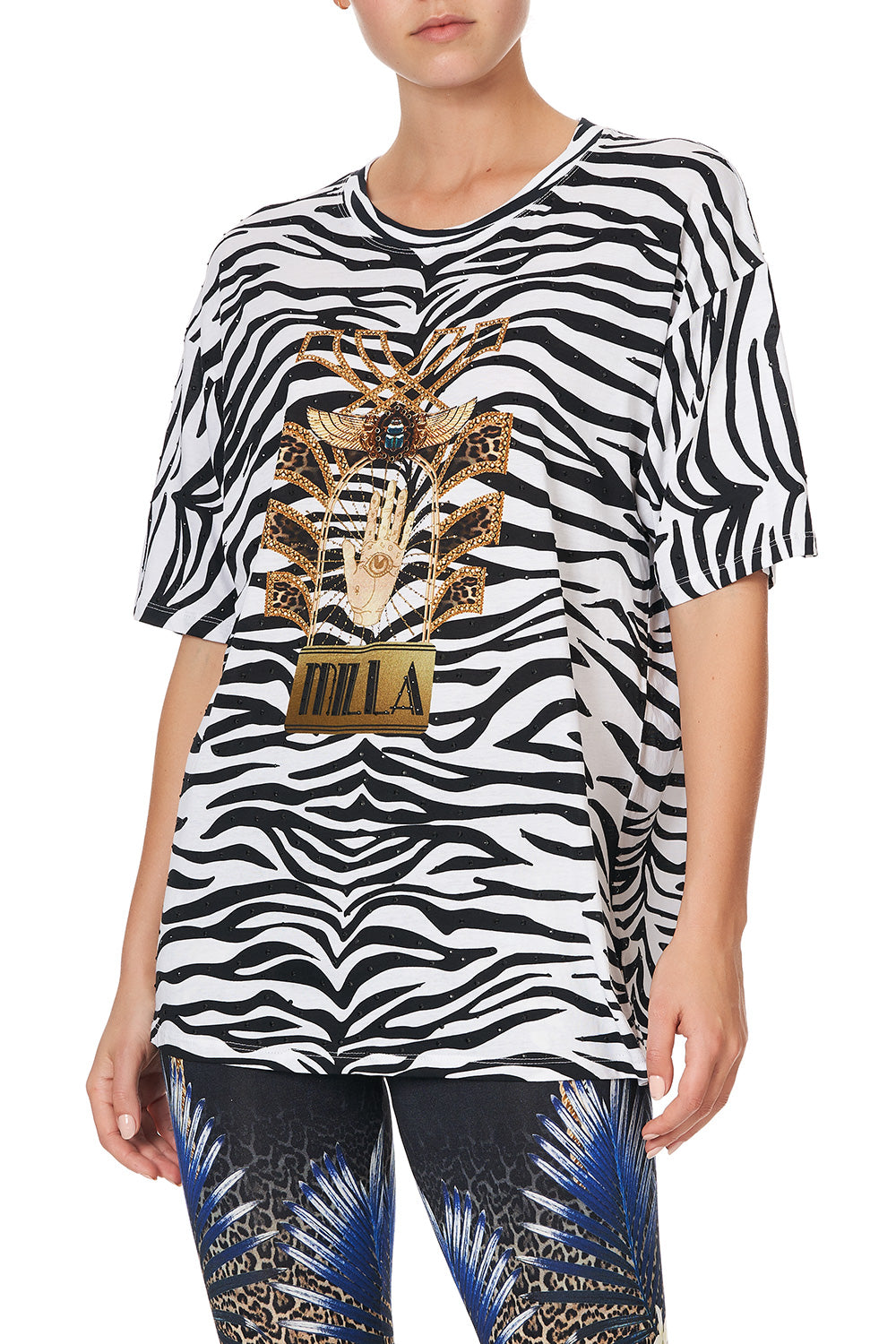 OVERSIZE BAND TEE RAINBOW ROOM