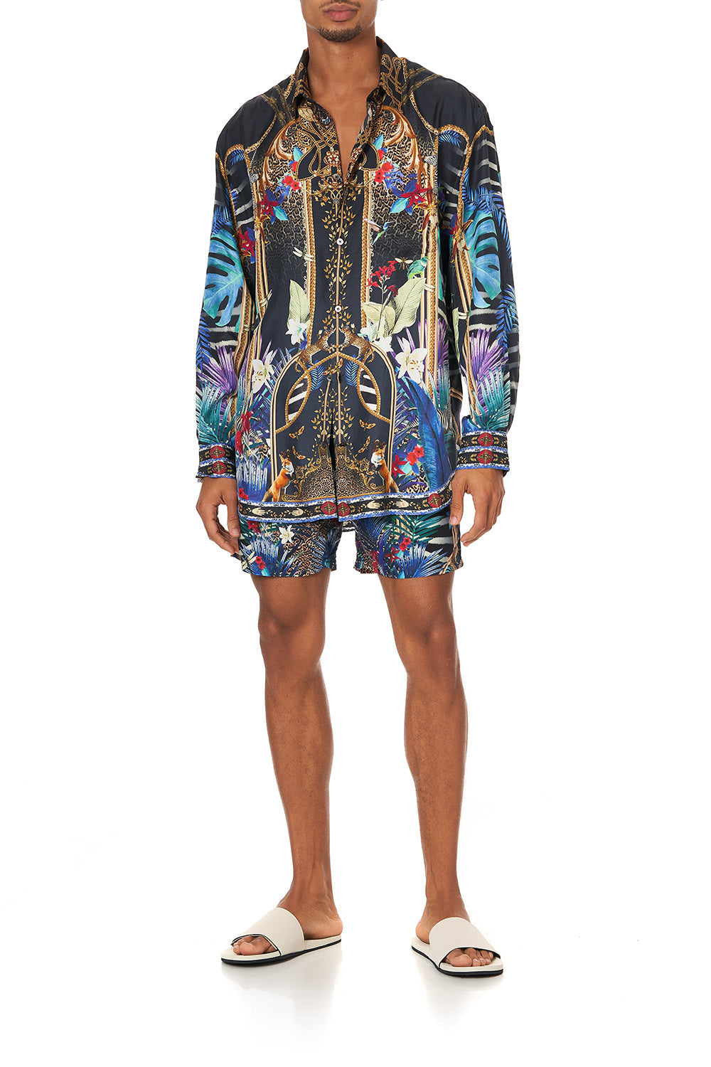 MENS OVERSIZED SHIRT RAINBOW ROOM