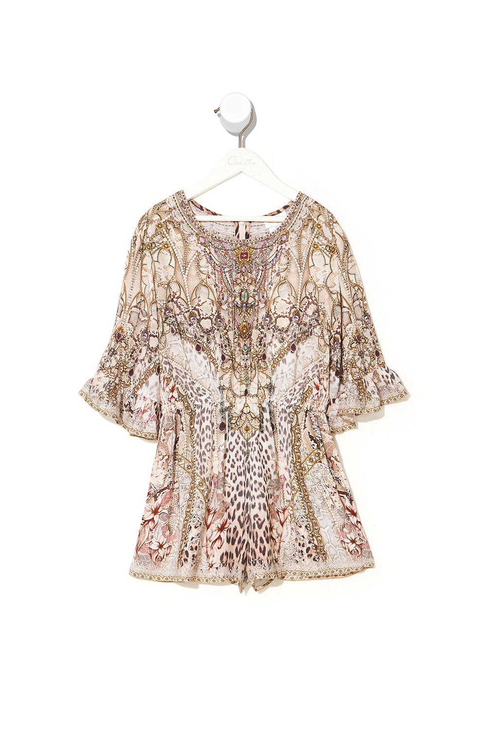 KIDS PLAYSUIT WITH FRILL SLEEVE 12-14 ALL IS NOUVEAU