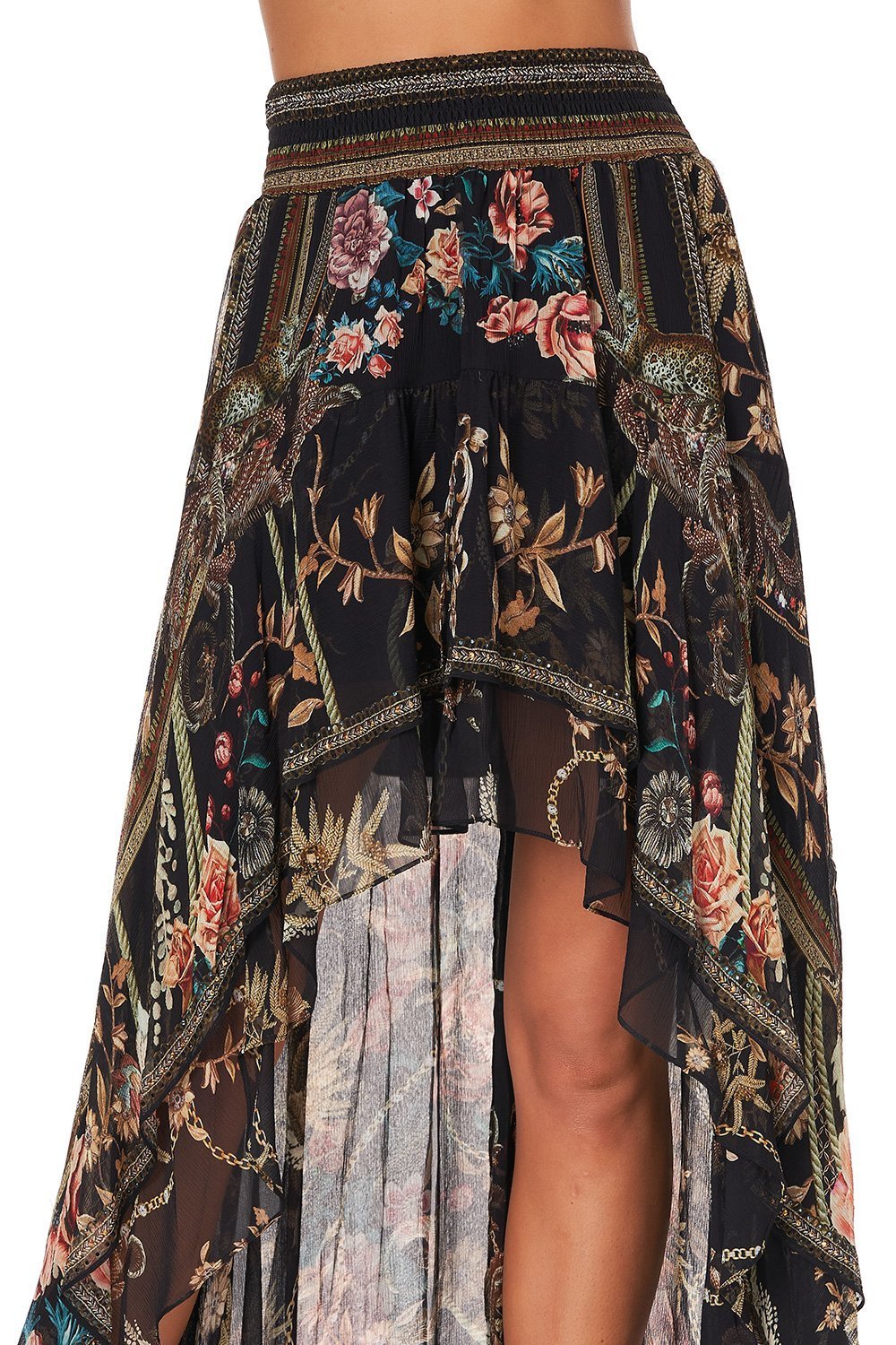 SKIRT WITH DOUBLE LAYER HEM BELLE OF THE BAROQUE