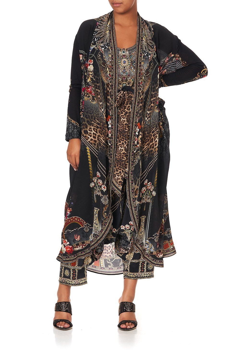 LONG CASUAL JACKET WITH POCKETS GOTHIC GODDESS