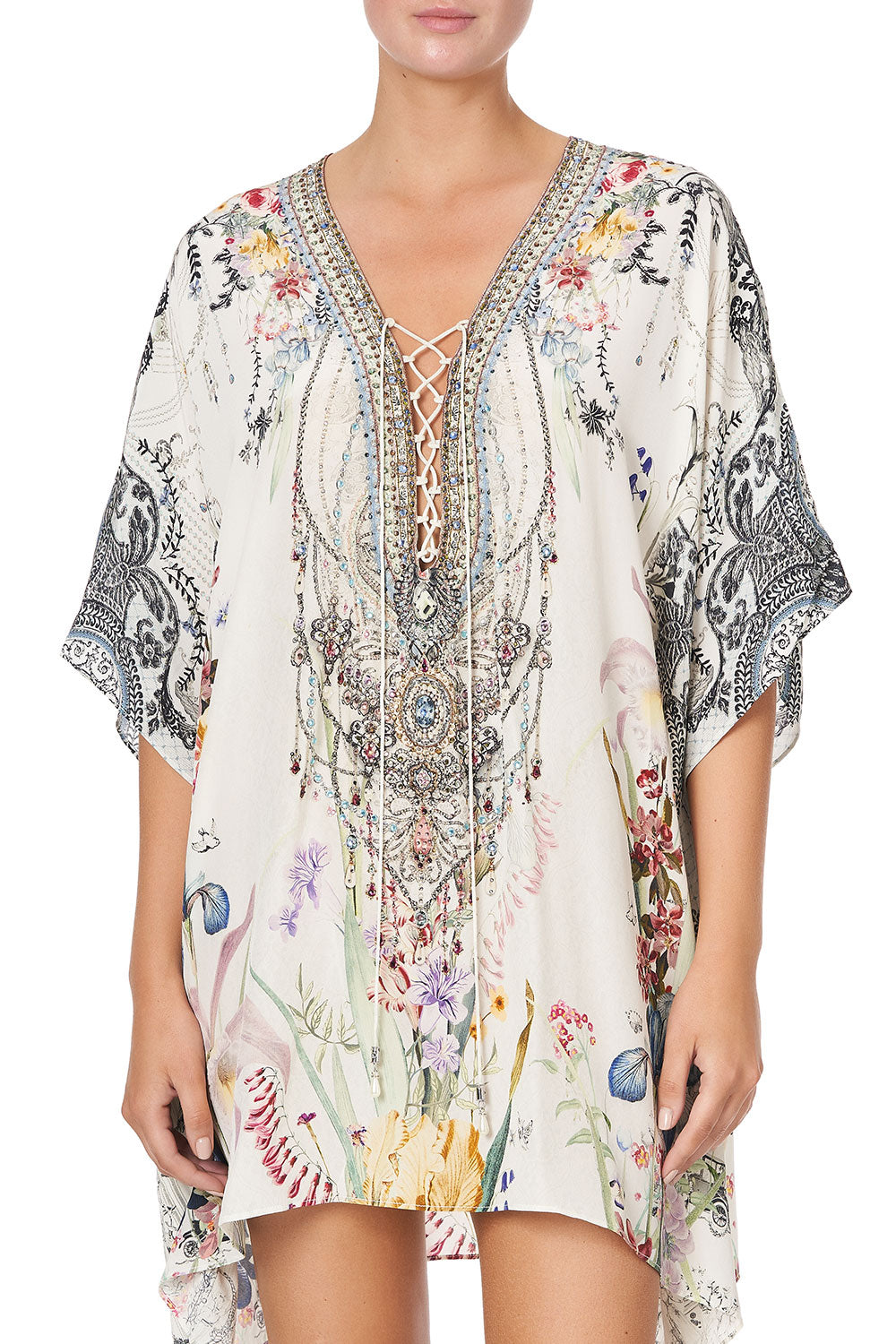 SHORT LACE UP KAFTAN TRUE ROMANCE