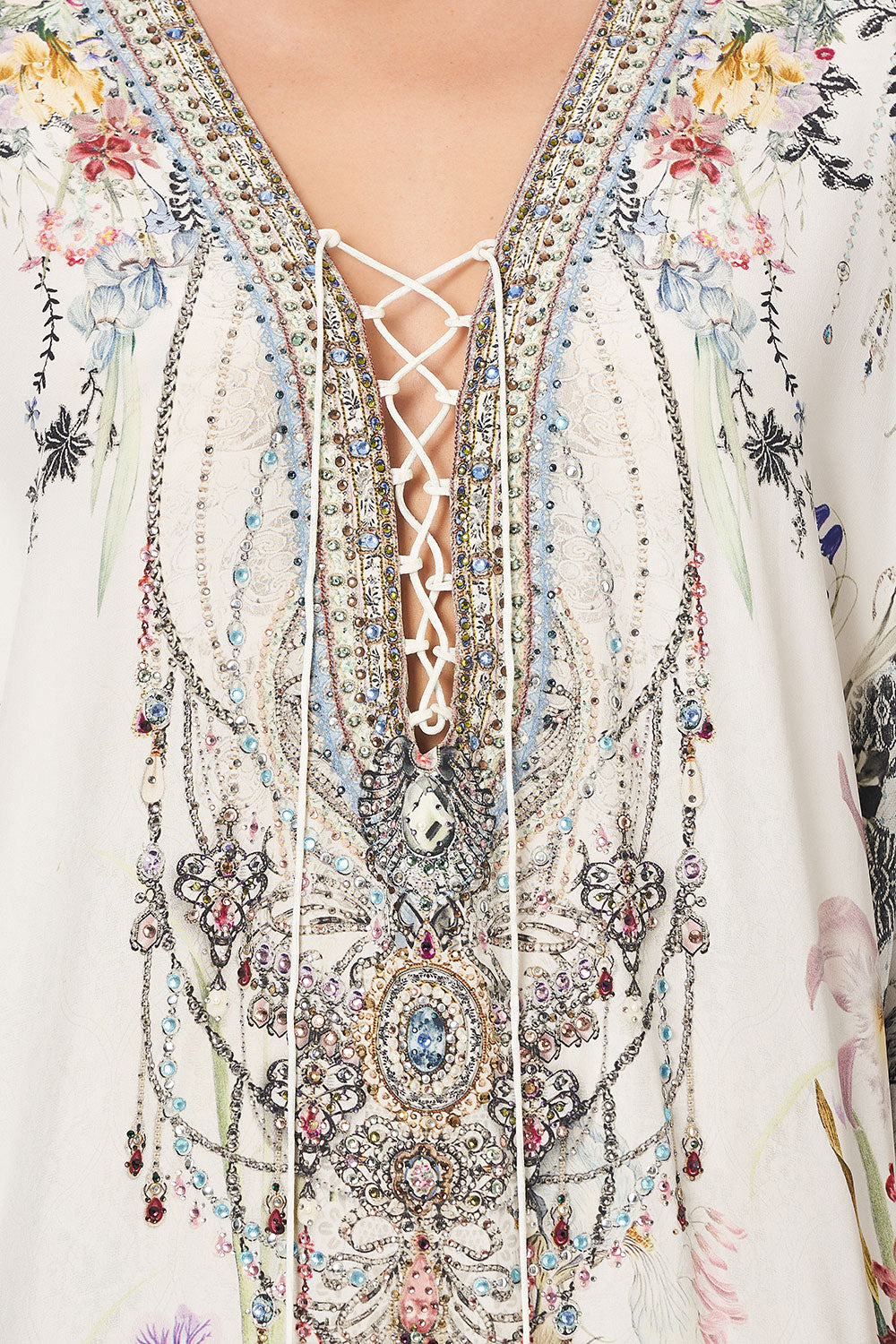 SHORT LACE UP KAFTAN TRUE ROMANCE