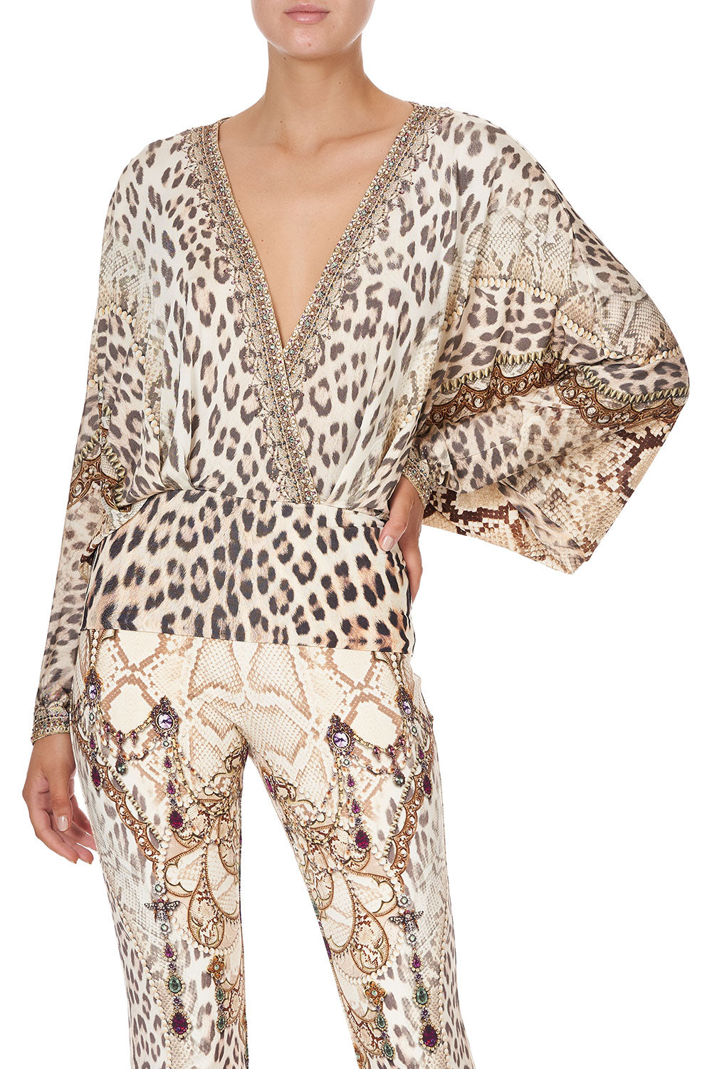 DOLMAN SLEEVE JERSEY TOP ALL IS NOUVEAU