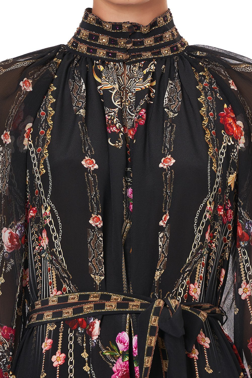 RAGLAN SLEEVE MIDI SHIRT DRESS GOTHIC GODDESS