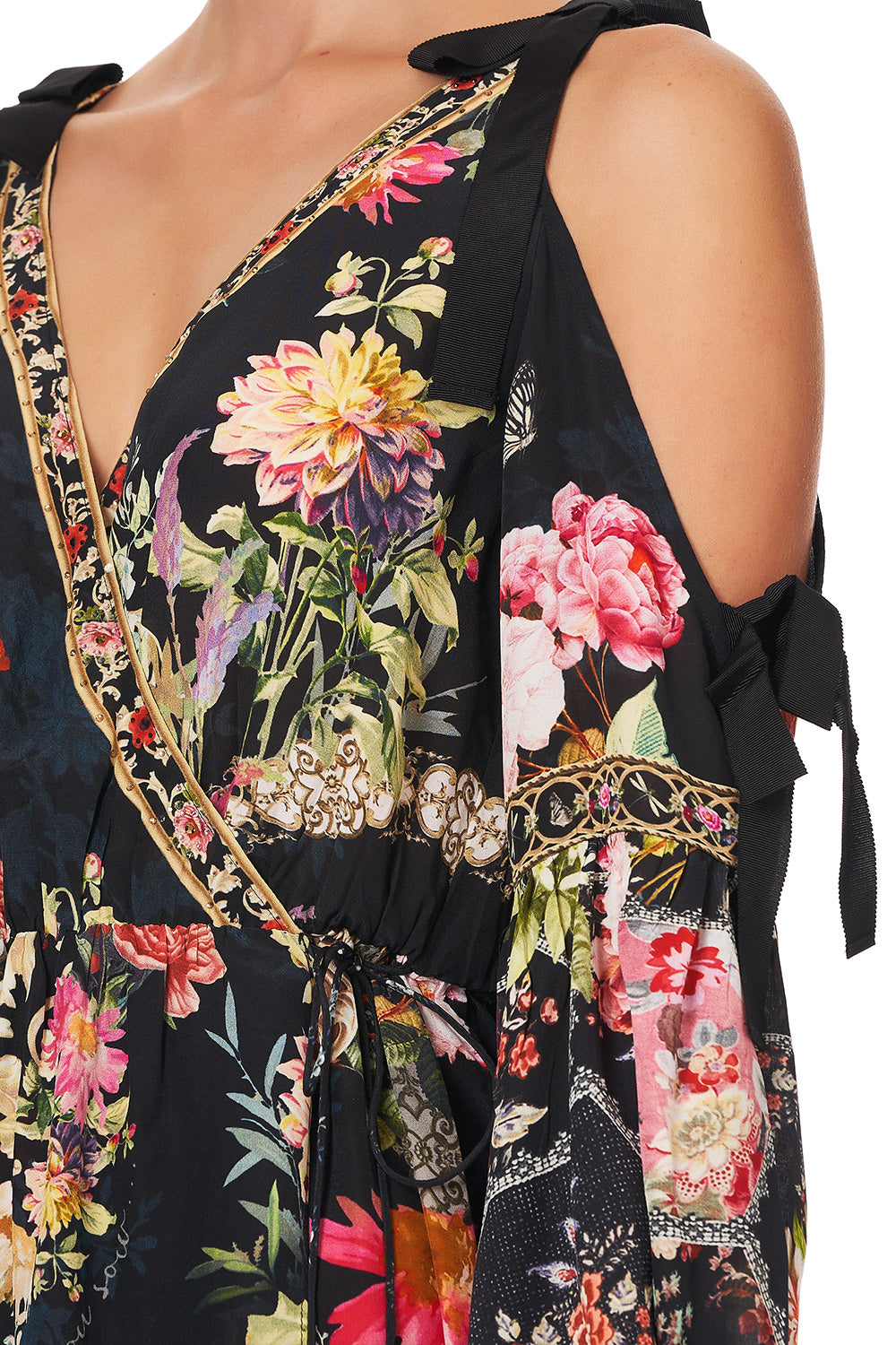 SPLIT SLEEVE WRAP DRESS HAMPTON HIVE