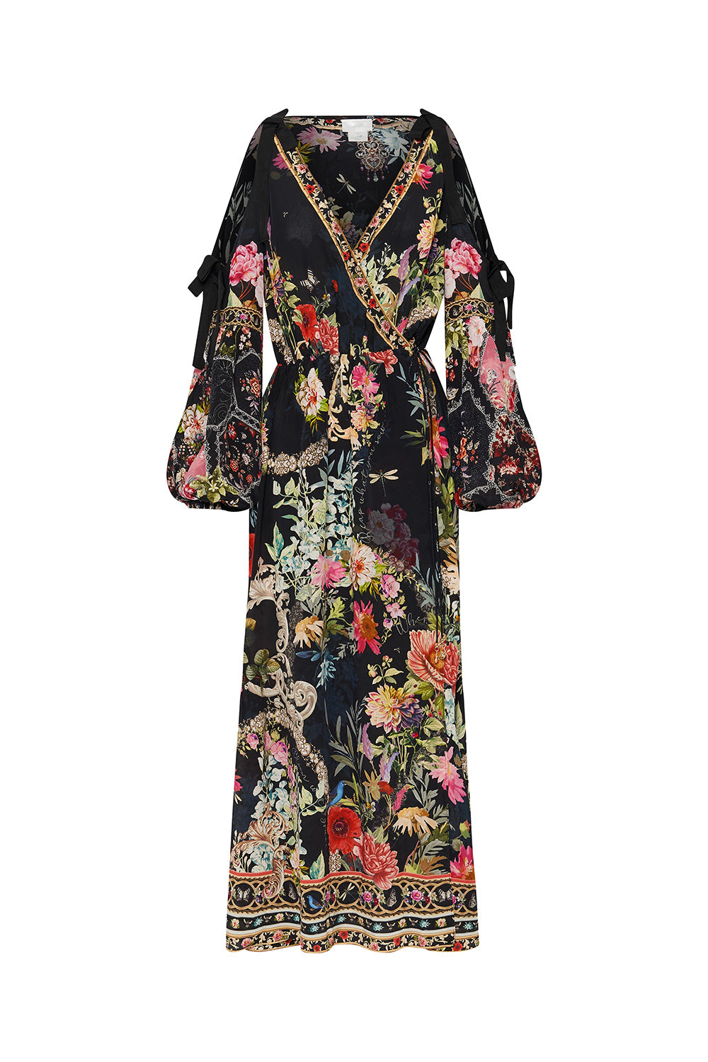 SPLIT SLEEVE WRAP DRESS HAMPTON HIVE