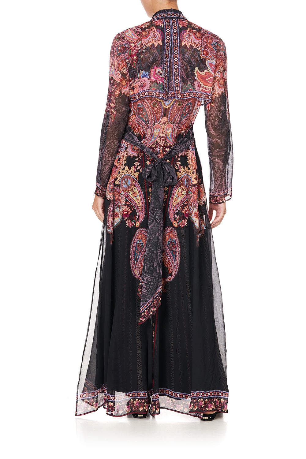 PRINTED TRENCH SWINGING SIXTIES