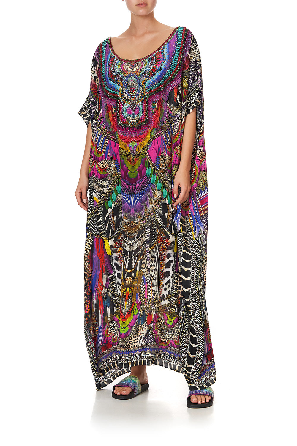 ROUND NECK KAFTAN GUARDIANS OF THE SUN