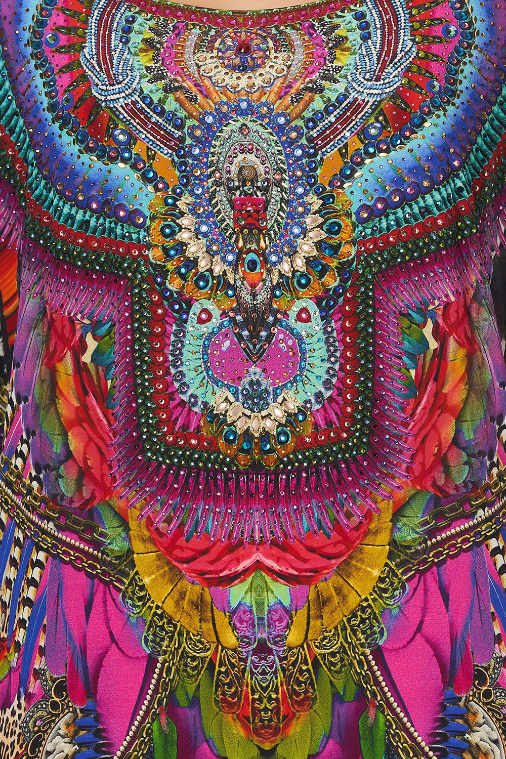 ROUND NECK KAFTAN GUARDIANS OF THE SUN