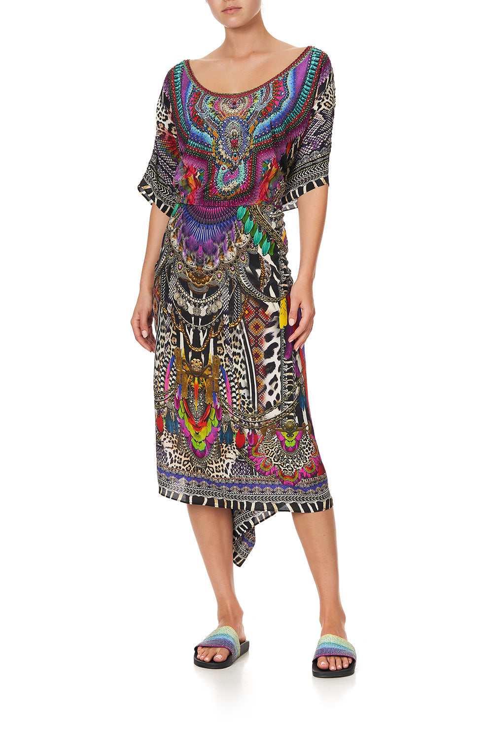 ROUND NECK KAFTAN GUARDIANS OF THE SUN