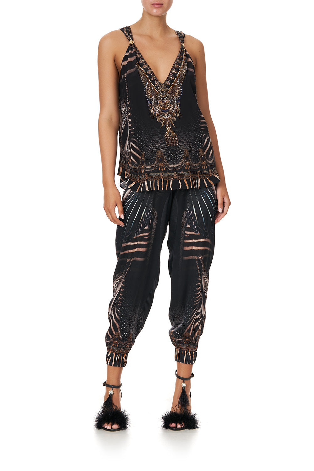 TANK TOP WITH STRAP BEAD DETAIL QUECHUA KING