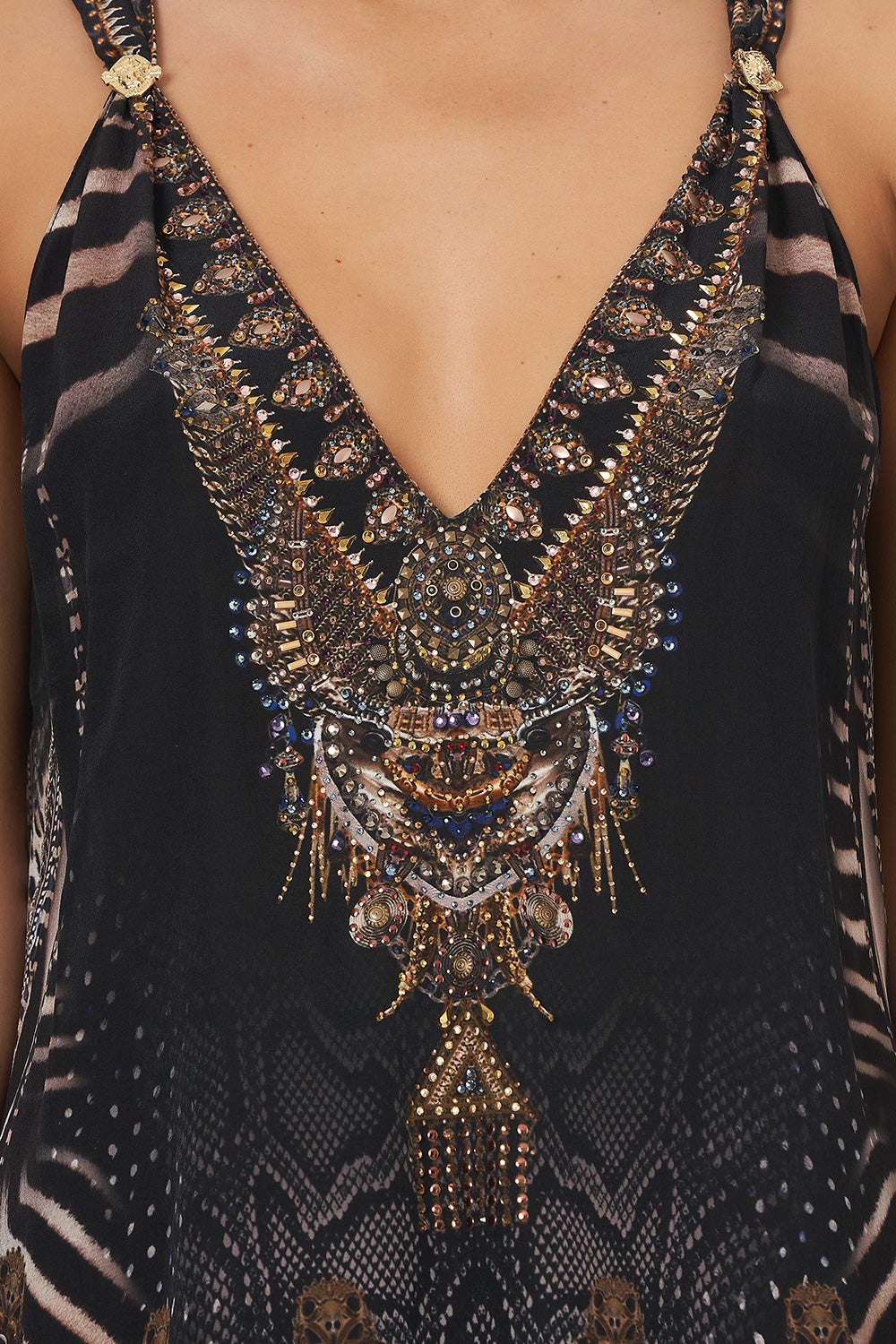 TANK TOP WITH STRAP BEAD DETAIL QUECHUA KING