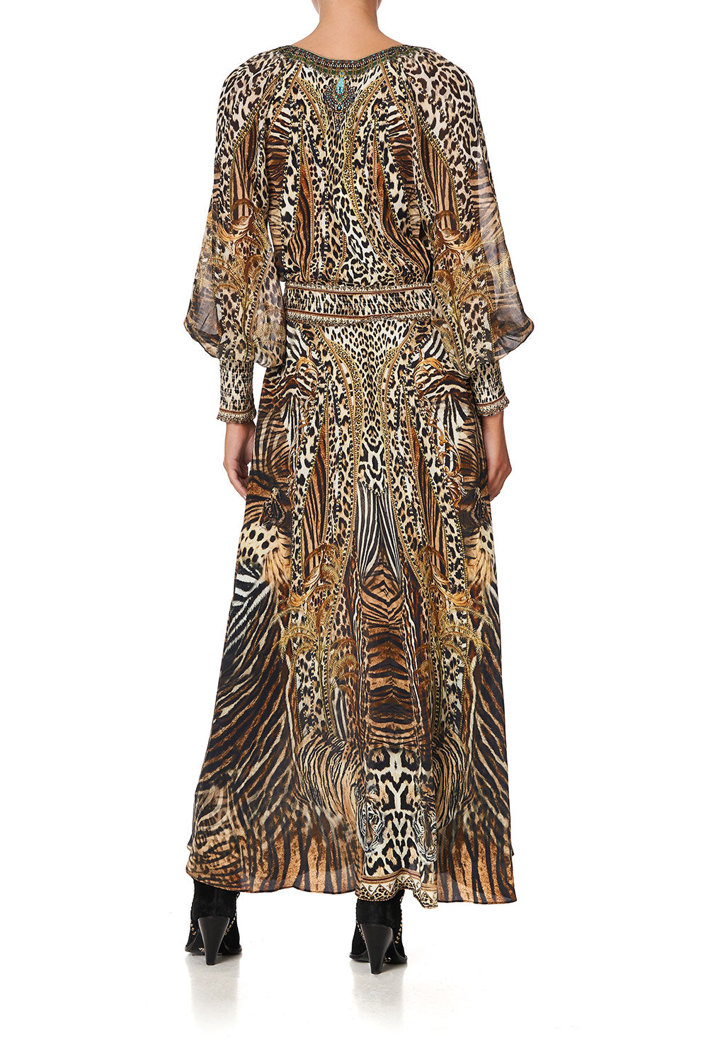 DRESS WITH SHIRRED WAIST AND CUFF BERKELEY ST AFTER DARK