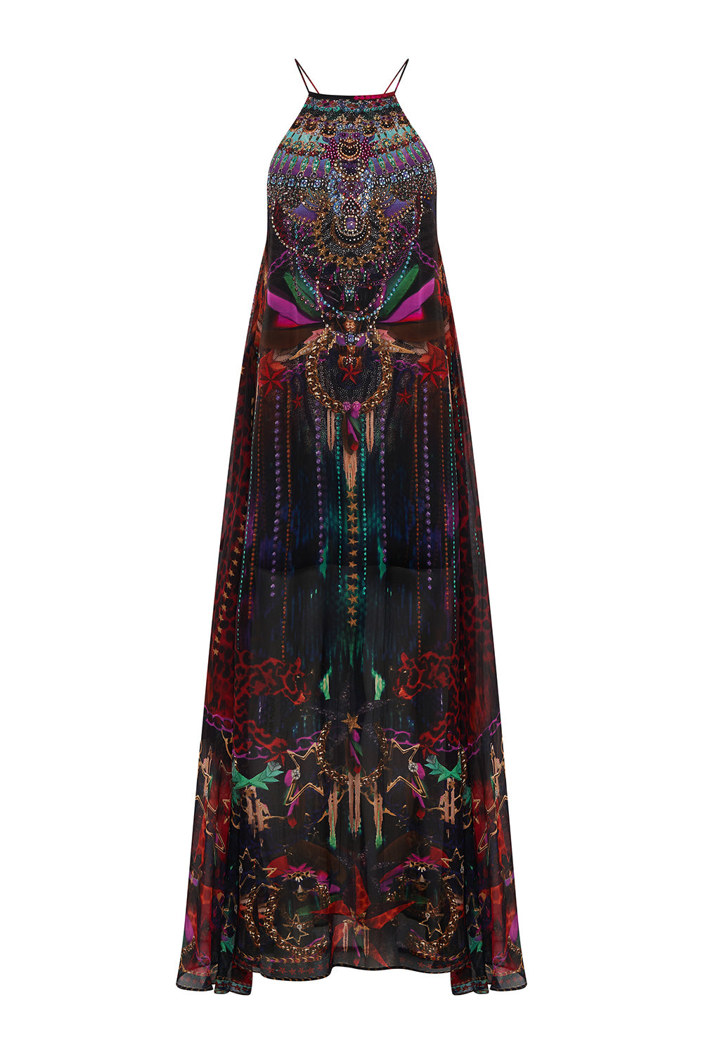 HALTER OVERLAY DRESS ROCKET WOMAN