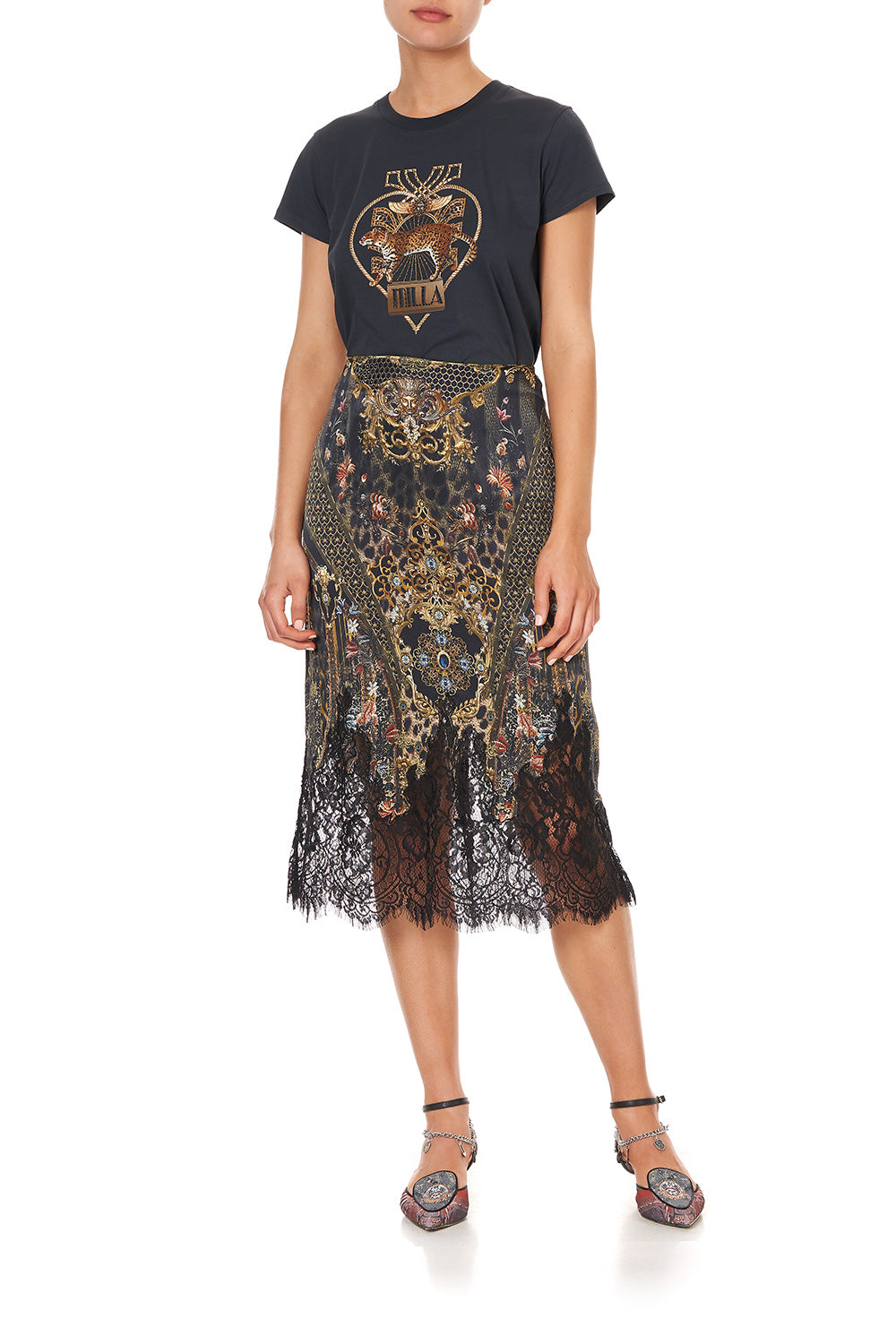 SLIM FIT ROUND NECK T-SHIRT ABINGDON PALACE