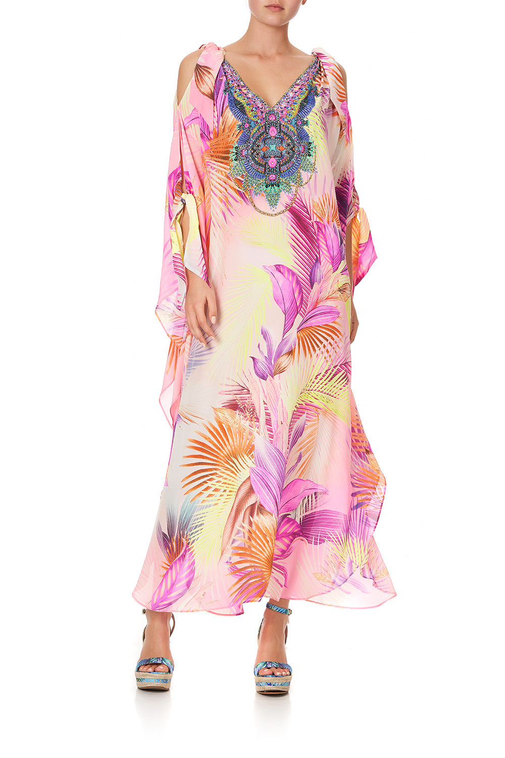 SCARF TIE KAFTAN SOUTH BEACH SUNRISE