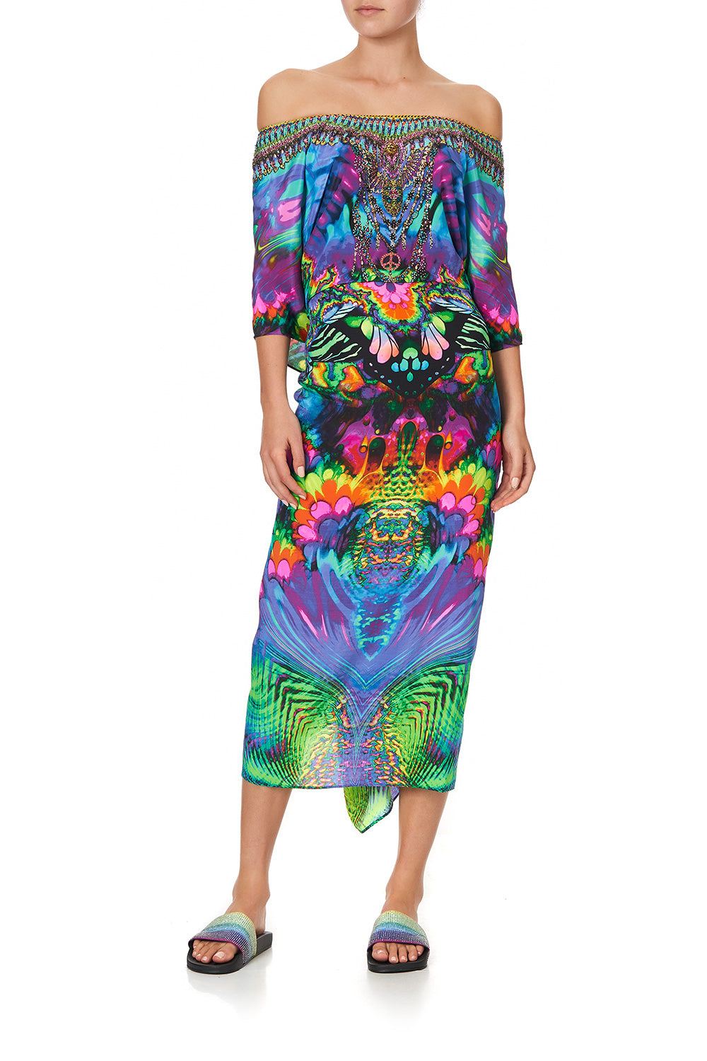 ROUND NECK KAFTAN HYPED UP HIPPIE
