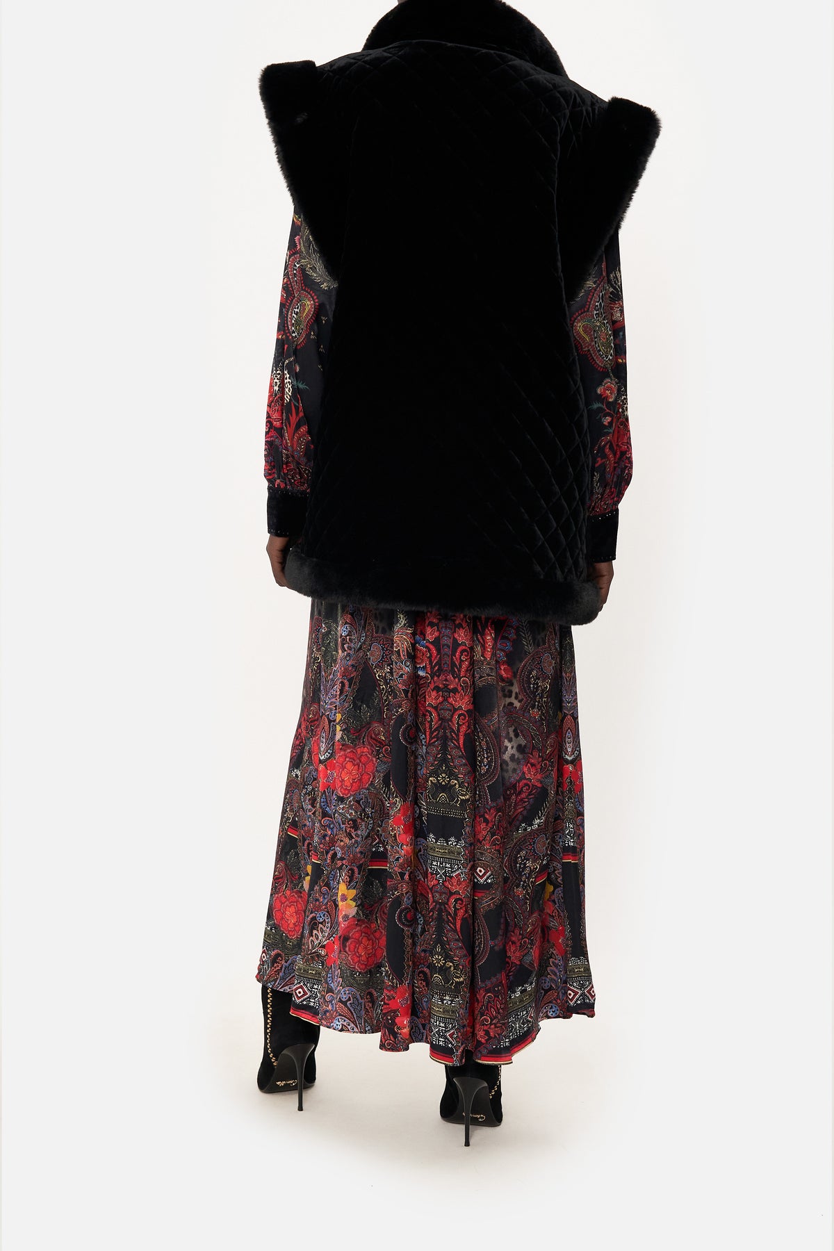 OVERSIZED FAUX FUR GILET WOODSTOCK ROCK