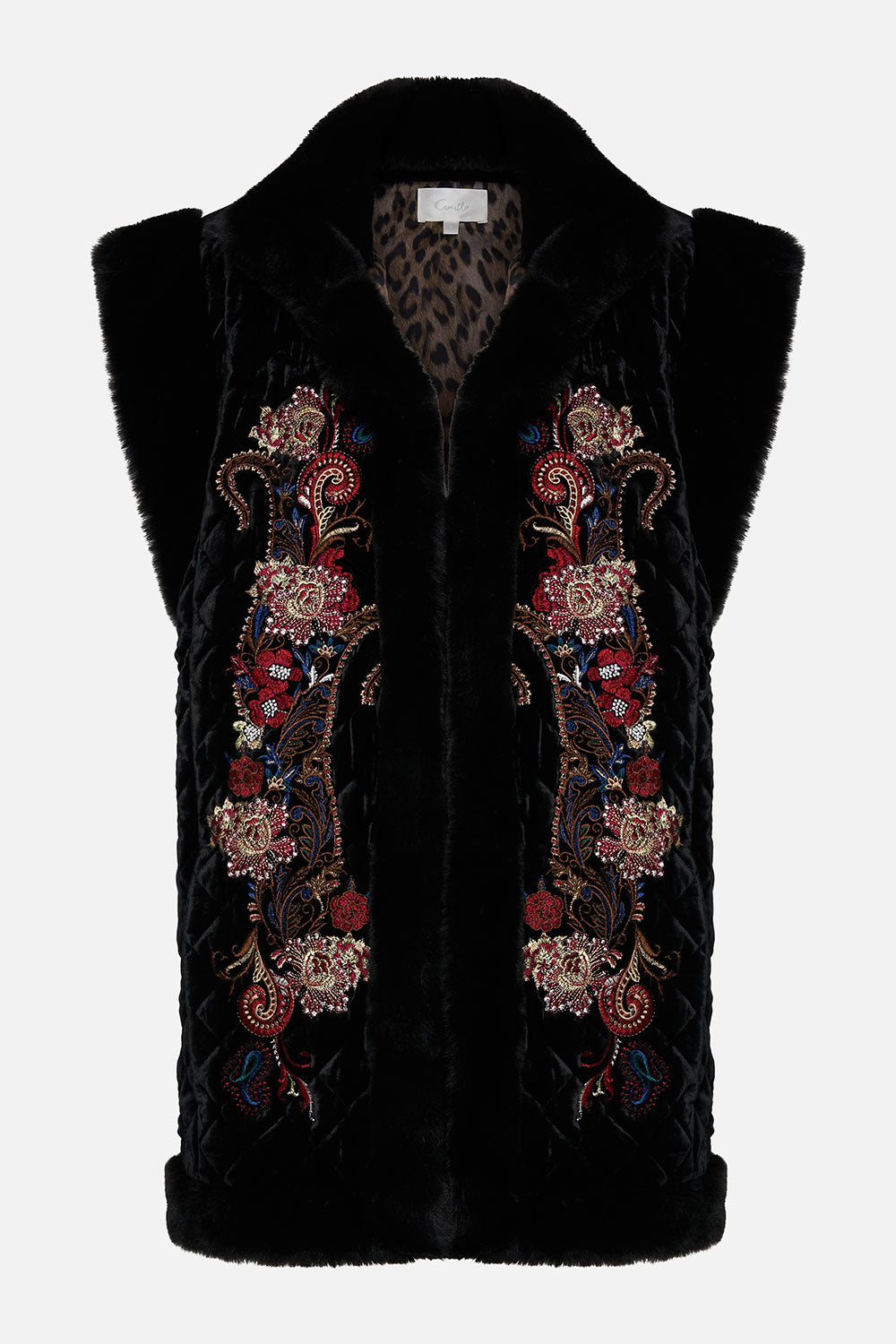 OVERSIZED FAUX FUR GILET WOODSTOCK ROCK