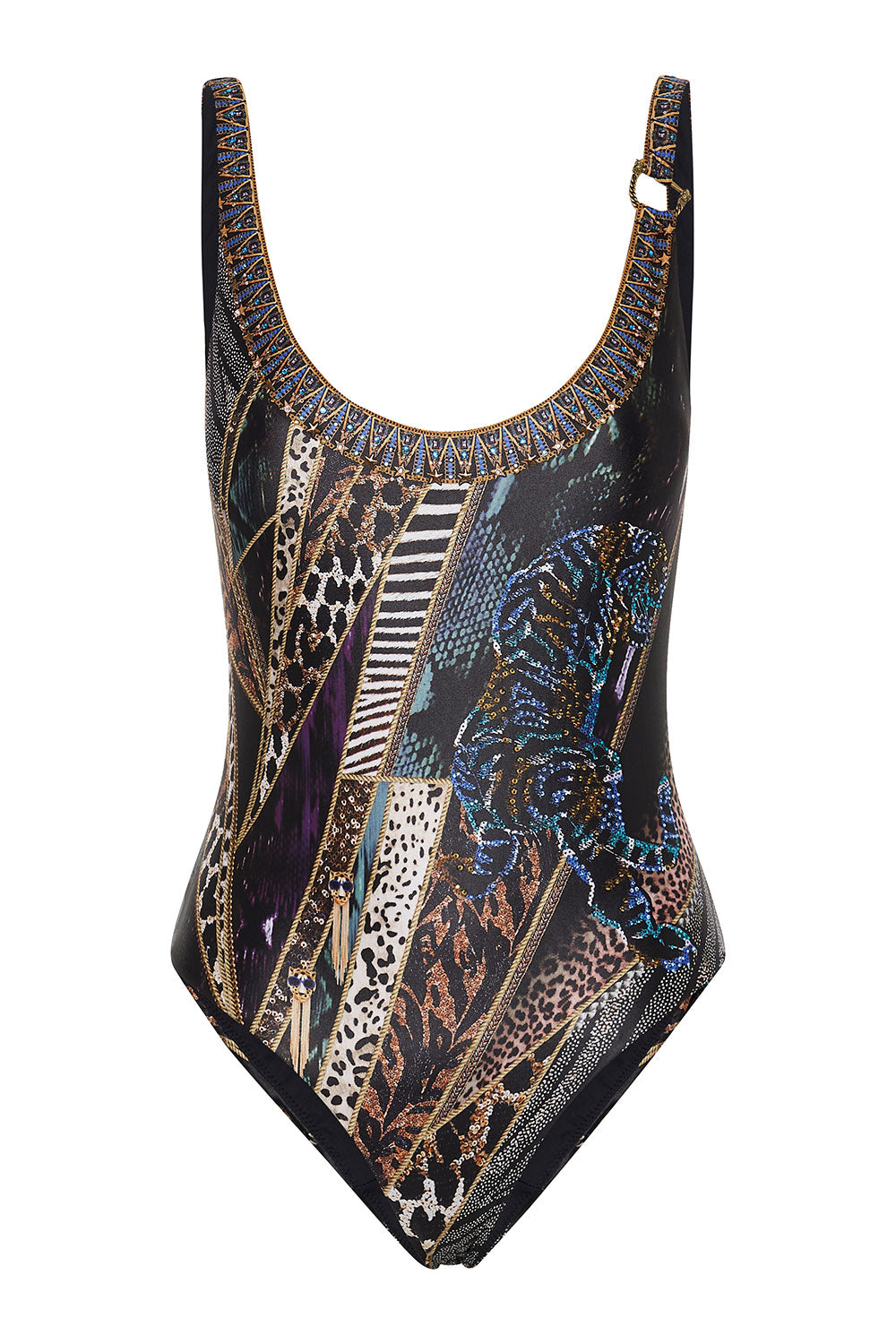 SCOOP ONE PIECE WITH TRIM LADY STARDUST
