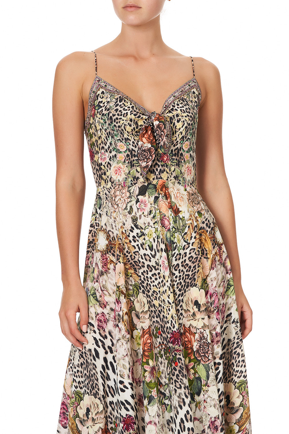 LONG DRESS WITH TIE FRONT ANARCHY AT ANNABELS