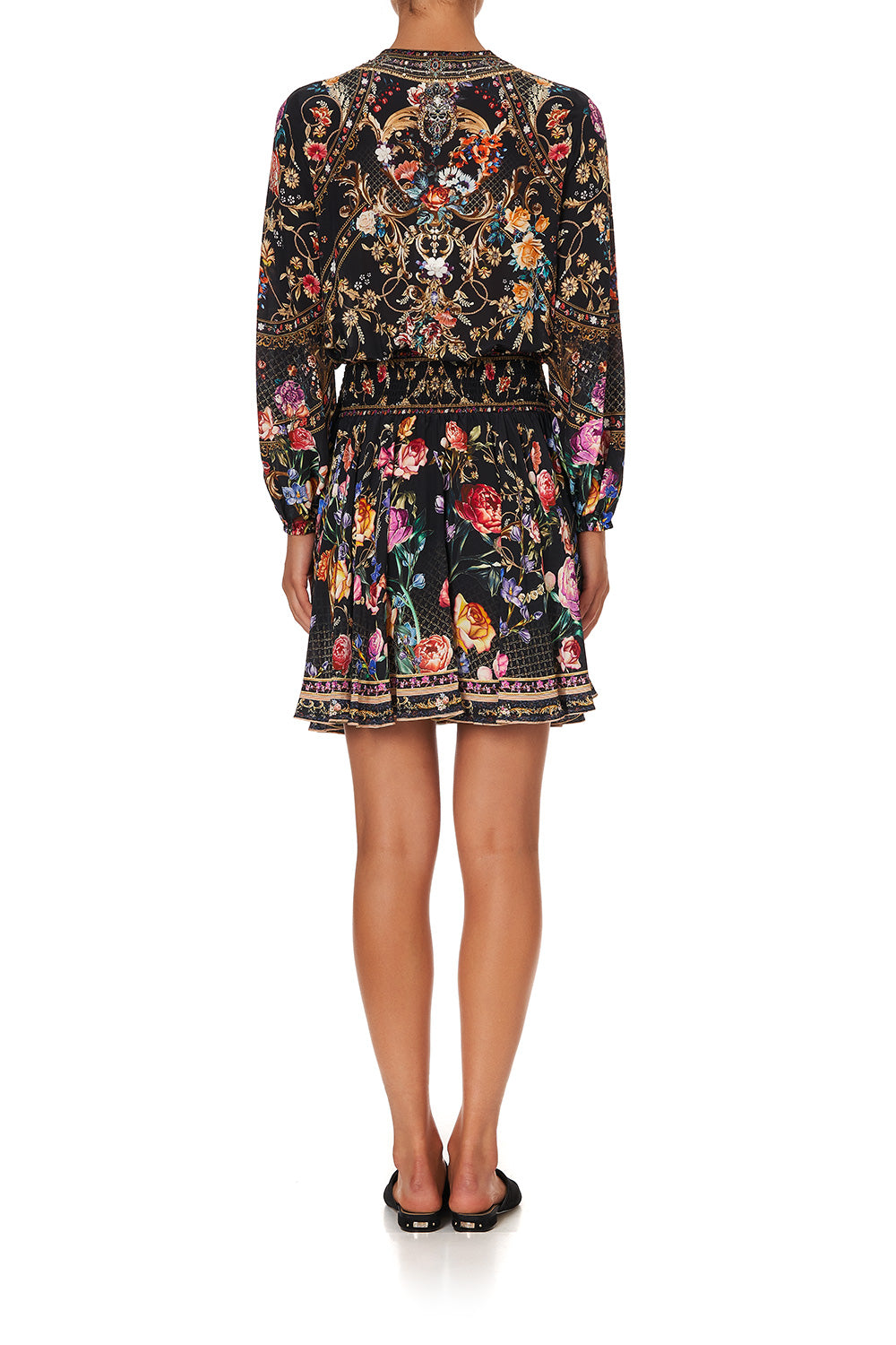 SHIRRED RELAXED SHORT DRESS BLUSHING MANOR