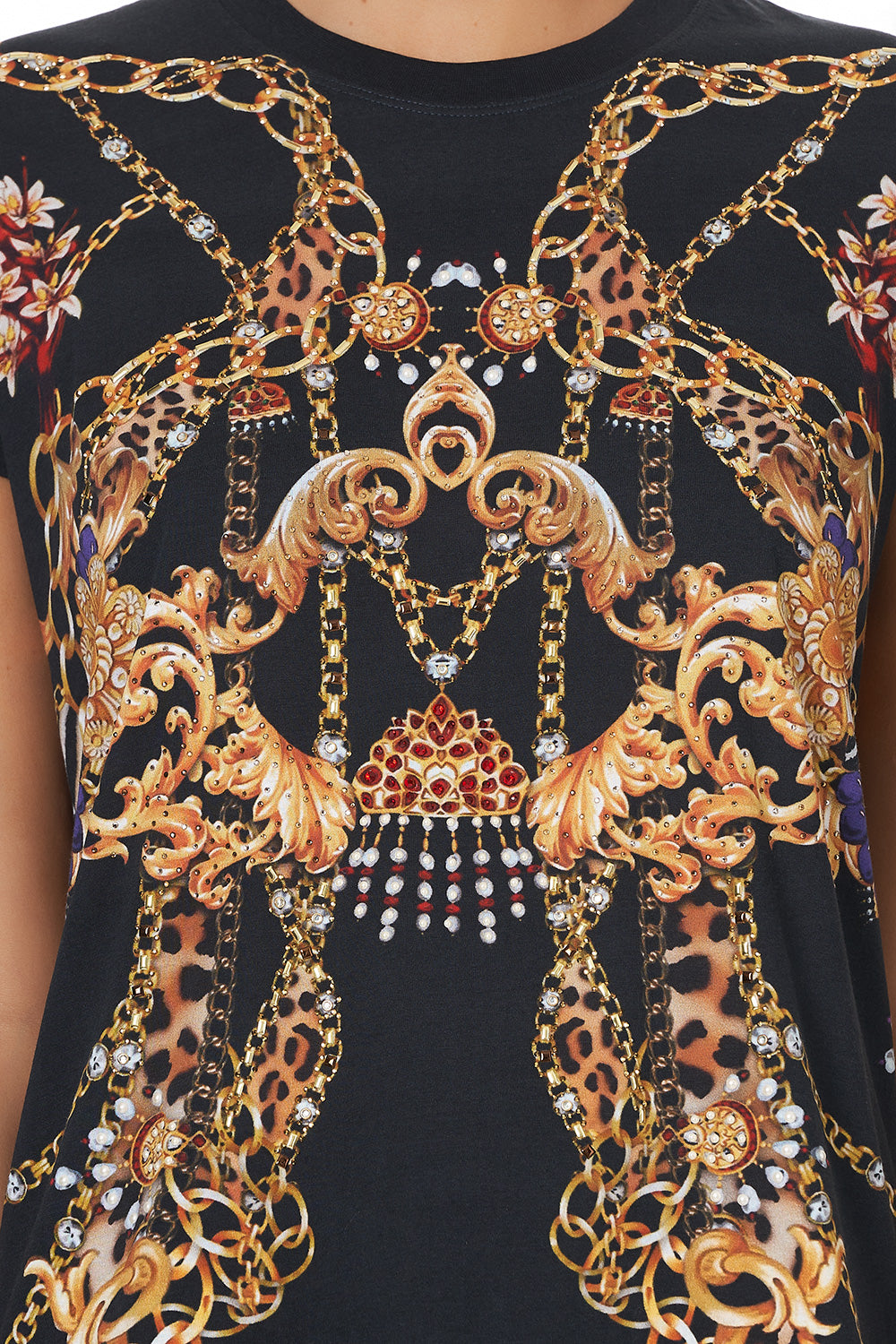 SLIM FIT ROUND NECK T-SHIRT A NIGHT IN THE 90S