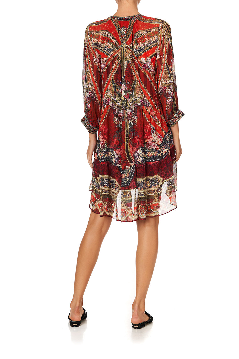 SHORT GATHERED PANEL DRESS STORIES OF A STATION