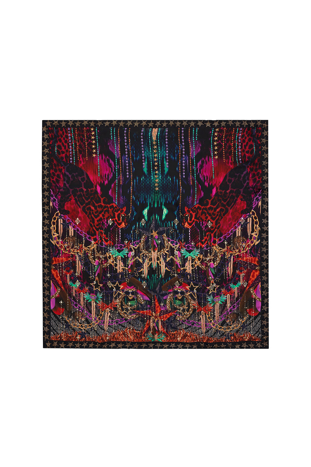 LARGE SQUARE SCARF ROCKET WOMAN