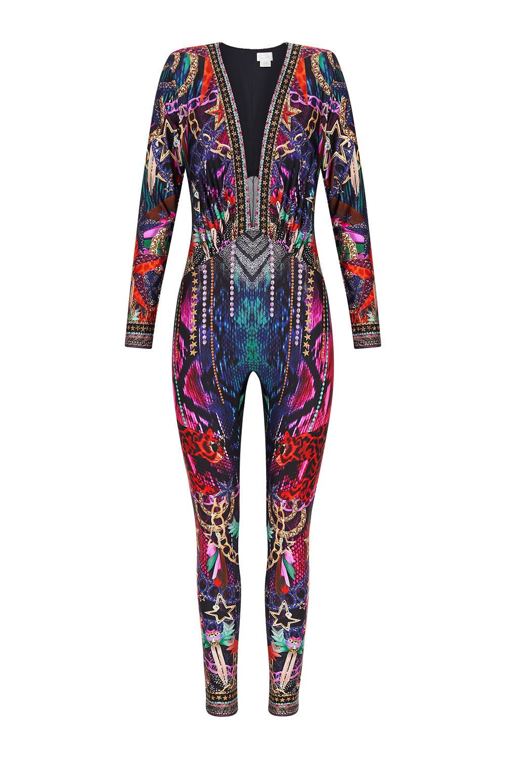 PLUNGE FRONT CATSUIT ROCKET WOMAN