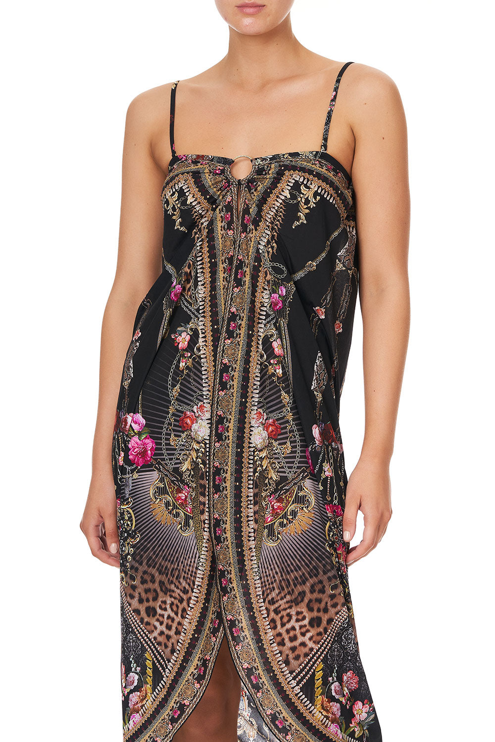 RING TRIM LONG SARONG GOTHIC GODDESS