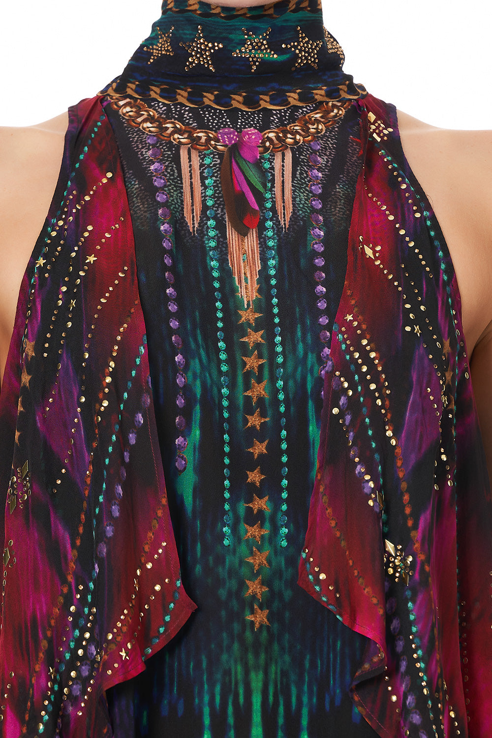 NECK TIE SHORT DRESS ROCKET WOMAN