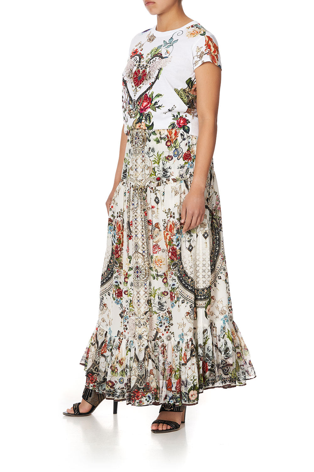 SLIM FIT ROUND NECK T-SHIRT SHAKESPEARES GARDEN