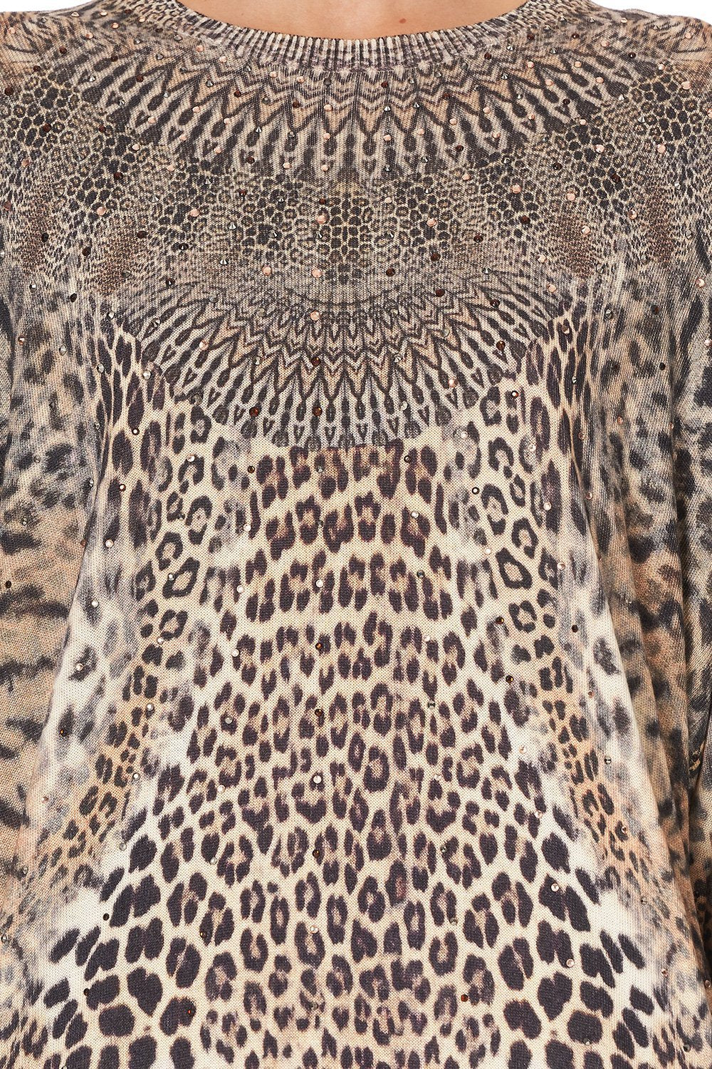 OVERSIZED DROP SHOULDER SIDE SPLIT JUMPER CALL OF THE CATHEDRAL