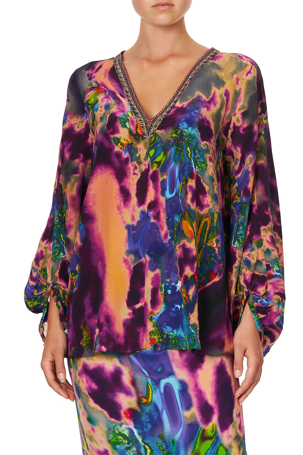 PANEL SLEEVE BLOUSE ACID ABBEY