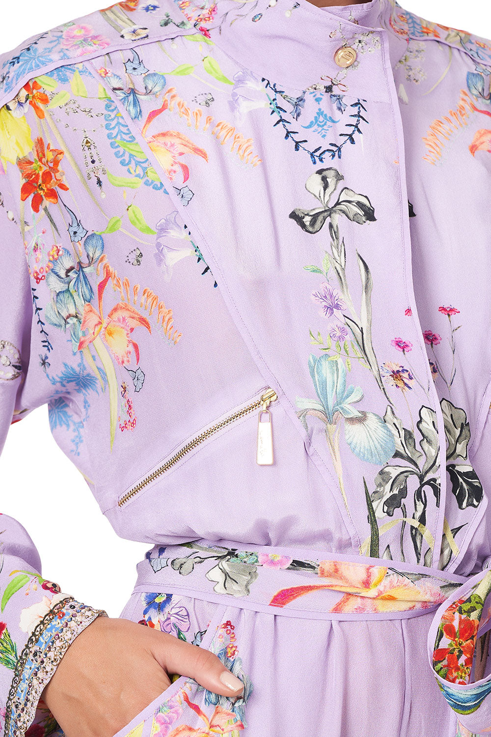 ZIP FRONT PANEL JUMPSUIT AT FIRST SIGHT